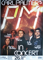 PM - CARL PALMER - 1980 - Concert - Powerhouse of ELP Tour - Poster - Mannheim A