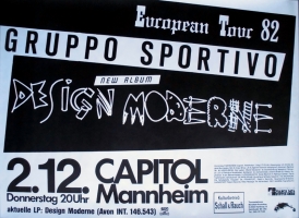 GRUPPO SPORTIVO - 1982 - Plakat - Design Moderne - Tourposter - Mannheim