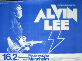 LEE, ALVIN - TEN YEARS AFTER - 1982 - Konzertplakat - Tourposter - Mannheim