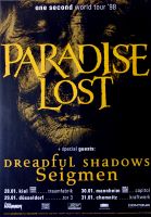 PARADISE LOST - 1998 - Seigmen - In Concert - One Second Tour - Poster