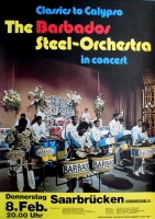 BARBADOS STEEL ORCHESTRA - 1979 - Plakat - Calypso - Poster - Saarbrcken