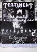 TESTAMENT - 1994 - Live In Concert - Low Tour - Poster