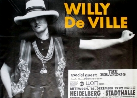 DE VILLE, WILLY - 1992 - Konzertplakat - Concert - Touposter - Heidelberg