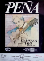 PENA, PACO - 1981 - Plakat - Concert - Flamenco Vivo Tour - Poster - Frankfurt