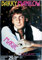 MANILOW, BARRY - 1983 - Plakat - Concert - Magic - Tourposter - Mannheim
