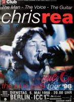 REA, CHRIS - 1998 - Konzertplakat - Concert - Blue Cafe - Tourposter - Berlin