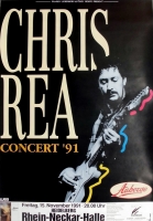 REA, CHRIS - 1991 - Konzertplakat - Concert - Auberge - Tourposter - Heidelberg