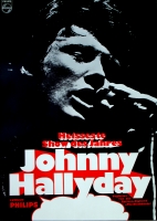 HALLYDAY, JOHNNY - 1966 - Tourplakat - Concert - The Blackbirds - Tourposter