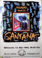 SANTANA - 1991 - Konzertplakat - Concert - Milagro - Tourposter - Frankfurt