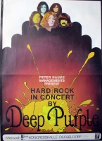 DEEP PURPLE - 1970 - Konzertplakat - Hard Rock in Concert - Tourposter - Dsseld