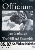 GARBAREK, JAN - 1995 - Konzertplakat - Officium - Tourposter - Hamburg - B