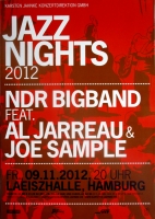JARREAU, AL - 2012 - Konzertplakat - Joe Sample - Tourposter - Hamburg