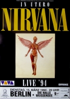 NIRVANA - 1994 - Plakat - Live In Concert - In Utero Tour - Poster - Berlin