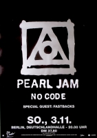 PEARL JAM - 1996 - Plakat - Live In Concert - No Code Tour - Poster - Berlin