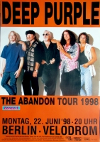 DEEP PURPLE - 1998 - Plakat - In Concert - Abandon Tour - Poster - Berlin