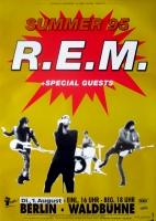 R.E.M. - REM - 1995 - Live In Concert - Summer Tour - Poster - Berlin