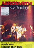 AEROSMITH - 1979 - Plakat - In Concert - Live Bootleg Tour - Poster - Ludwigshafen
