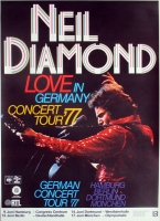 DIAMOND, NEIL - 1977 - Plakat - Love in Germany - Gnther Kieser - Poster