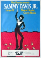 DAVIS JR, SAMMY - 1982 - Konzertplakat - Concert - Europe - Tourposter - Berlin