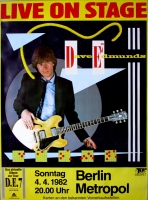 EDMUNDS, DAVE - 1982 - Konzertplakat - In Concert - Tourposter - Berlin