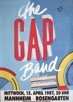 GAP BAND - 1987 - Konzertplakat - Live in Concert - Tourposter - Mannheim