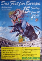FEST FR EUROPA - 1984 - Plakat - Eric Burdon - Stivell - Poster - Ludwigshafen