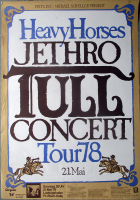 JETHRO TULL - 1978 - In Concert - Heavy Horses Tour - Poster - Ludwigshafen