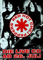 RED HOT CHILI PEPPERS - 2011 - Promoplakat - Live - Poster