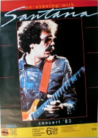 SANTANA - 1983 - In Concert - An Evenning... Tour - Poster - Ludwigshafen