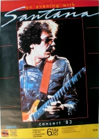 SANTANA - 1983 - Konzertplakat - Concert - An Evenning - Tourposter - Ludwigshaf