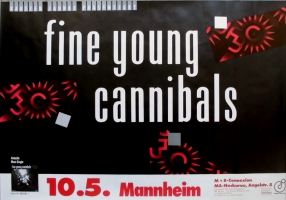 FINE YOUNG CANNIBALS - 1986 - Konzertplakat - Tourposter - Mannheim
