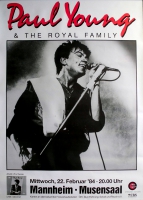 YOUNG, PAUL - 1984 - Tourplakat - In Concert - Tourposter - Mannheim