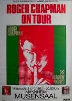 CHAPMAN, ROGER - 1984 - In Concert - Shadow Knows Tour - Poster - Mannheim