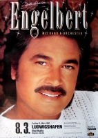 ENGELBERT - 1991 - Plakat - Zrtlichkeiten - Tourposter - Ludwigshafen