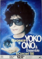 ONO, YOKO - 1986 - Konzertplakat - Concert - Starpeace - Tourposter - Hamburg