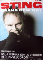 STING - POLICE - 2000 - In Concert - Brand New Day Tour - Poster - Berlin