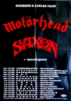 MOTRHEAD - 1992 - In Concert - Saxon - Bombers & Eagles Tour - Poster