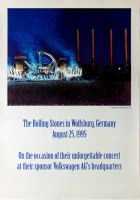 ROLLING STONES - 1995-08-25 - Plakat - Voodoo Lounge - Poster - Wolfsburg