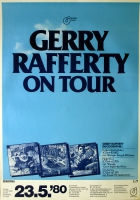 RAFFERTY, GERRY - 1980 - Konzertplakat - Snakes and... - Tourposter - Hamburg