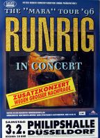 RUNRIG - 1996 - Konzertplakat - Concert - Mara - Tourposter - Dsseldorf - Zusat
