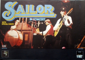 SAILOR - 1976 - Tourplakat - In Concert - Girls Girls Girls - Tourposter