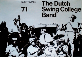 DUTCH SWING COLLEGE BAND - 1971 - Plakat - Jazz - Bder - Tourposter - A