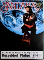 SANTANA - 1998 - Plakat - In Concert - World Tour - Poster - Dsseldorf