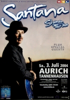 SANTANA - 2004 - Plakat - In Concert - Shaman Tour - Poster - Aurich - B