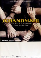 SCHANDMAUL - 2004 - Tourplakat - Wie Pech und Schwefel - Tourposter