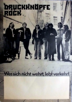 DRUCKKNPFE - 1980 - Tourplakat - Concert - Rock - Tourposter