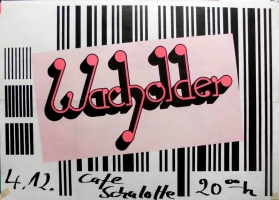 WACHOLDER - 1983 - Konzertplakat - Herr Wirt... - Tourposter - Berlin