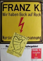 FU ROCK NIGHT 2. - 1981 - Plakat - Franz K - Overload - Poster - Berlin