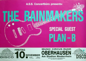 RAINMAKERS - 1989 - Konzertplakat - Concert - Plan-B - Tourposter - Oberhausen