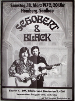 SCHOBERT AND BLACK - 1972 - Plakat - Live In Concert Tour - Poster - Homburg